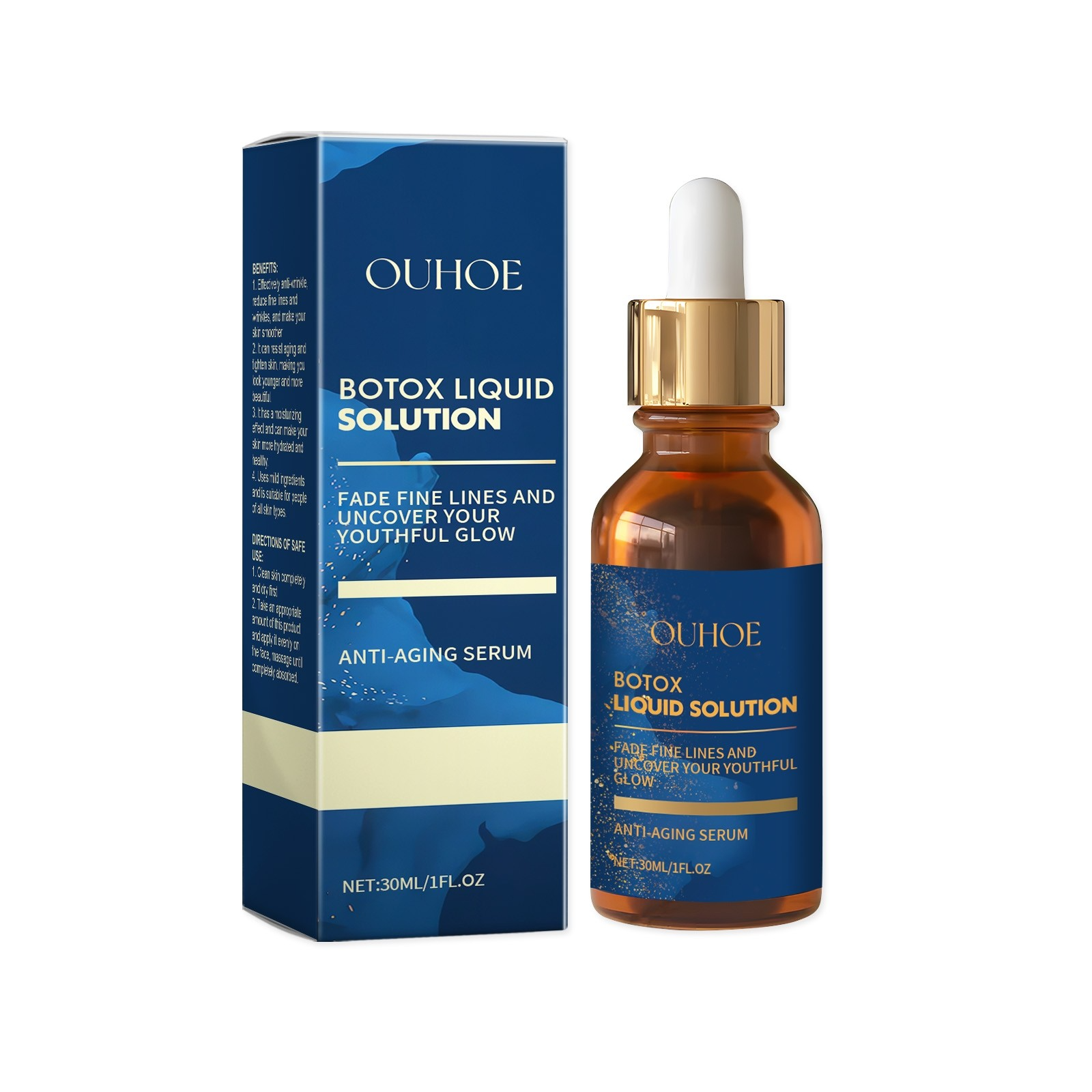 Anti-Aging Essence Serum — Hyaluronic Acid, Collagen & Peptides