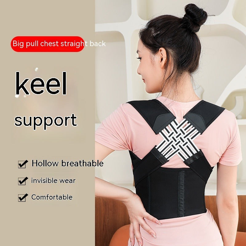 Unisex Posture Corrector Back Brace — Adjustable Support for All-Day Comfort