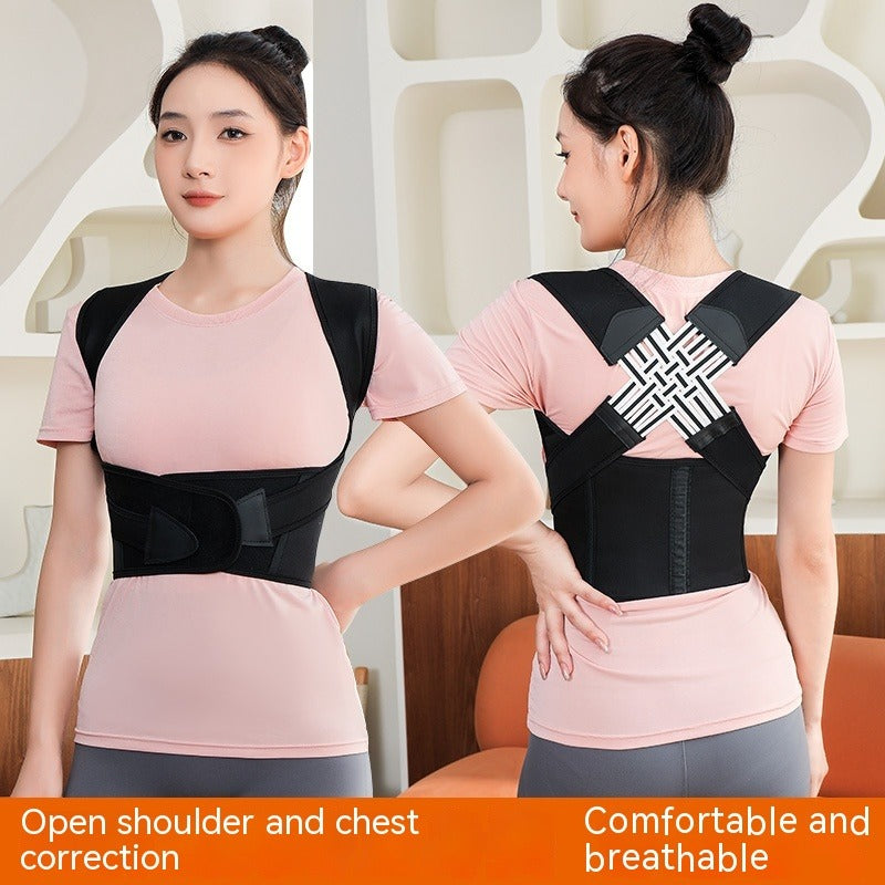 Unisex Posture Corrector Back Brace — Adjustable Support for All-Day Comfort